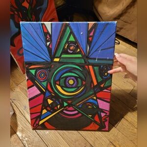 Star Biblical Angel All Seeing Eye Abstract Geometric Psychedelic Art